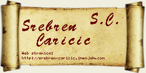 Srebren Caričić vizit kartica